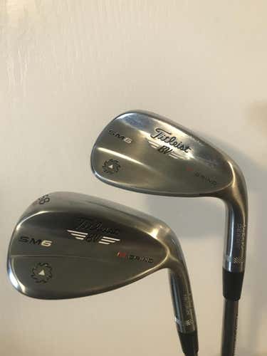2 Titleist SM6 Tour Chrome Vokey Wedges 58 Degree and 52 Degree Right