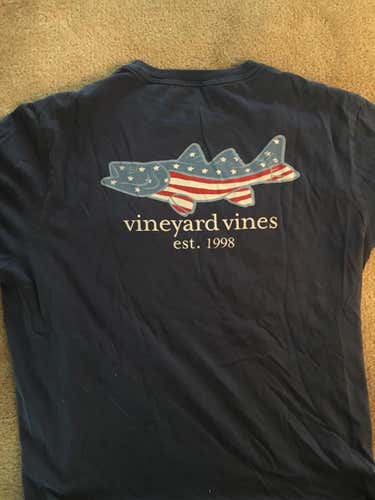 Vineyard Vines American Flag Pocket Tee