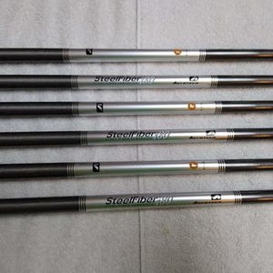 6 Aerotech Steelfiber i80 Graphite Shafts .370 tip / Regular Flex