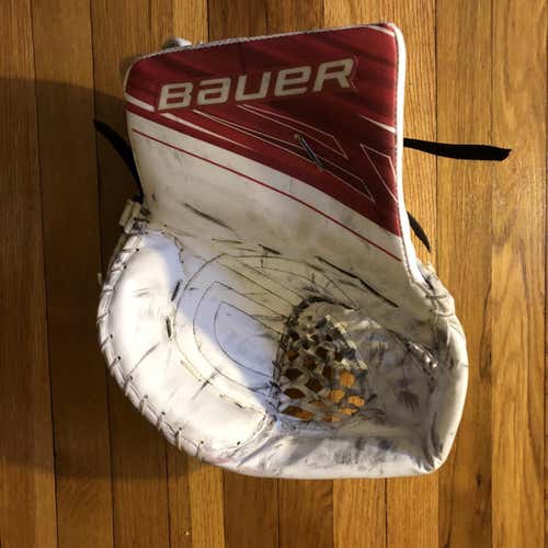 Bauer 1S Glove Reg Hand Used White/Red Used