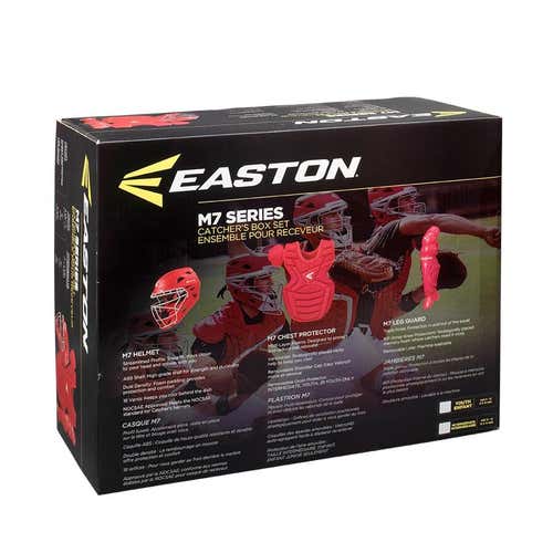 EASTON M7 CATCHER'S GEAR SET, BLACK, INTERMEDIATE AGE 13-15, NEW