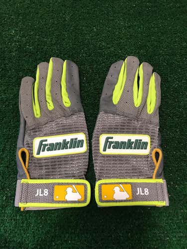 New Player Issue A's Large Grey/Neon/Green AWAY FS069
