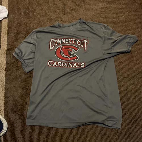 Ct Cardinals/Wesleyan Gray Shooter Shirt