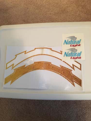 Natural Light beer pro7 helmet decals