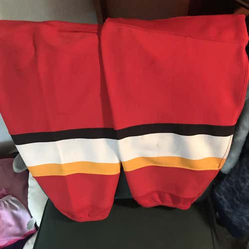 Matt Stajan Game Used Calgary Flames Socks
