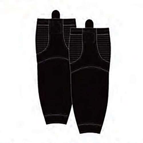 Pearsox Adult Ice Hockey Practice Socks - All Black (30") + Free Roll of Clear Tape