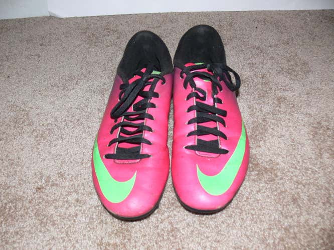 NIKE MERCURIAL Pink Purple Green Soccer Cleats Women's 7.5