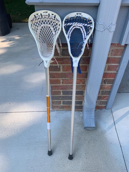 Two Beginning Lacrosse Sticks