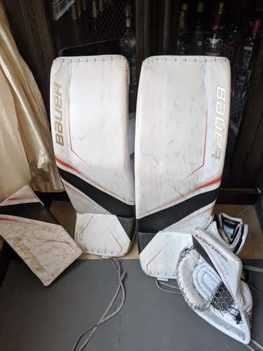 Bauer Supreme 2S Pro Full Goalie Set - Regular Medium (34+1) - Anaheim Ducks Pro Stock