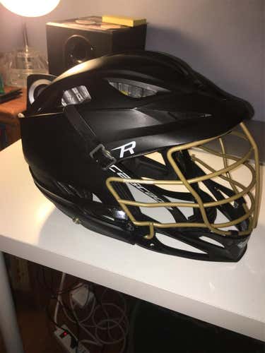 Black R With Matte Gold Face Mask Minor Wear And Tear