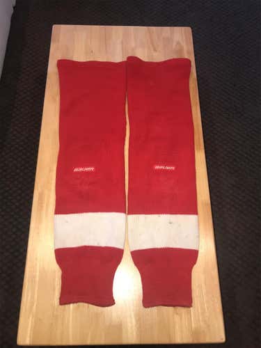 Boston University Hockey Cloth Socks (red)