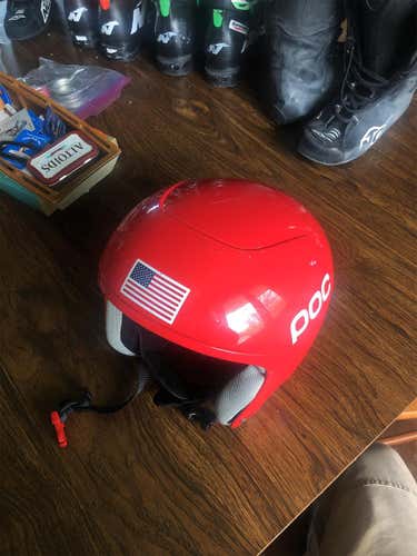 Red Poc GS Helmet