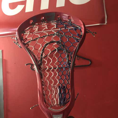 Nike Lunar Women’s Lacrosse Head(10 Degree). StrungWith RWB Crux Mesh Pro