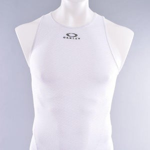 Oakley Sleeveless Base Layer Top Men's Small White Road Bike Triathlon Cycling