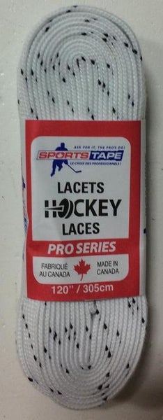 4 - 108" Thin White Waxed Sports Tape Hockey Skate Laces