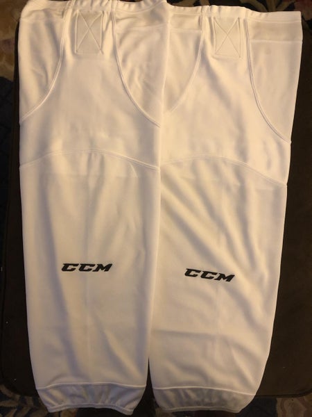 New CCM SX6000 Hockey Socks (SR/White Only)