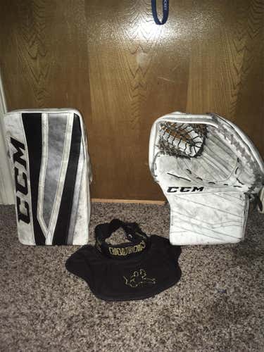 Used Gloves And Neck Guard