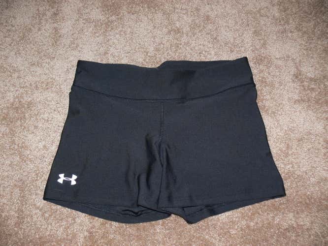 Under Armour Women’s Fitted Booty Shorts Black Medium Compression MD