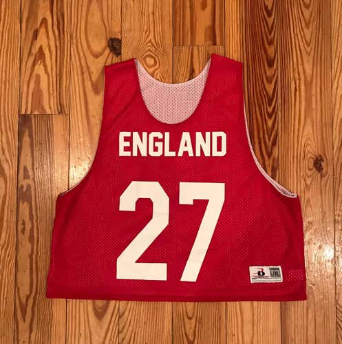 England - National Lacrosse Pinnie (FREE with The Purchase Of Any Item)