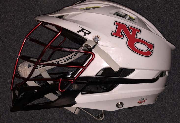 Cascade R Size Large. White w/ Red Chrome Cage