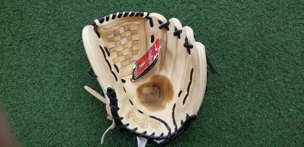 Rawlings Pro Preferred Glove Blonde/Black Has oil stain in pocket 12.50"