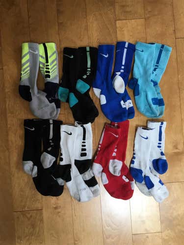 Nike Elite Socks and Jordan socks - 14 Pairs