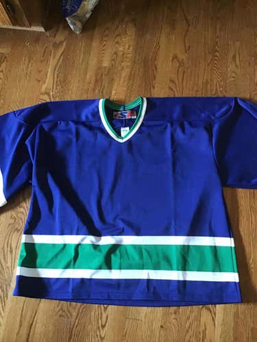 SP Goalie Jersey Vancouver Canucks Colors Made in Canada