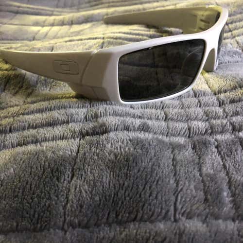 White Oakley Gascan Sunglasses
