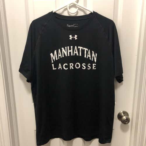 Black Under Armour Manhattan College Lacrosse D1 Team Issued Shirt