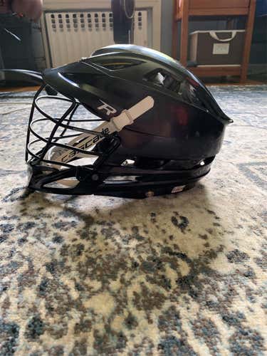 All Black Cascade R with White Chinstrap