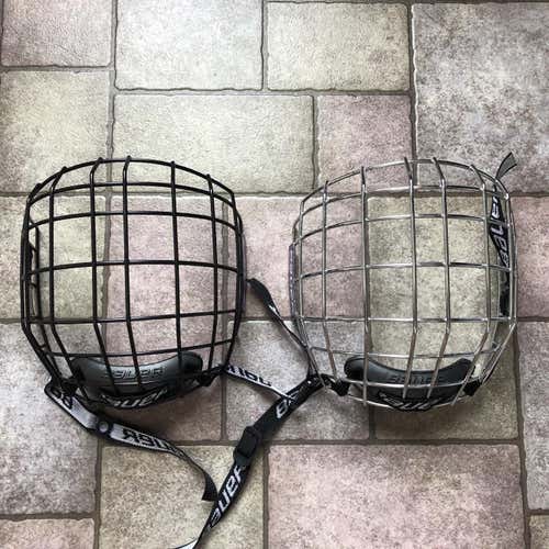 NEW Bauer RBE III Cage Combo Blk and Chr