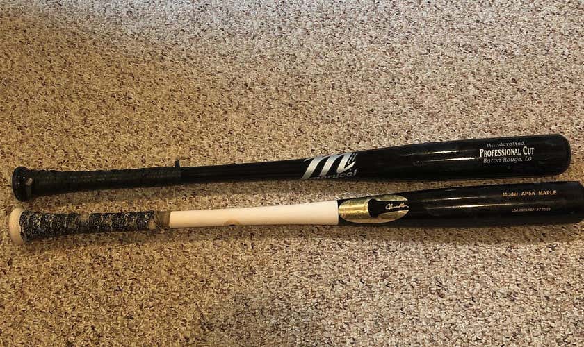 2 Pack Of 32” Maple Bats. Chandler And Marucci