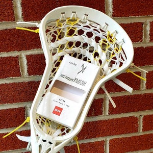 NEW Element Onset Lacrosse Head Strung w/ STX Memory Striker Mesh w/ Mid Pocket