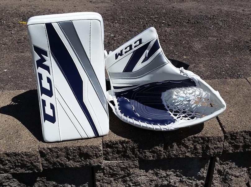 New CCM P2.9 Catcher & E3.9 Blocker | Catcher & Blocker Set | White/Navy/Silver (Winnipeg Jets)