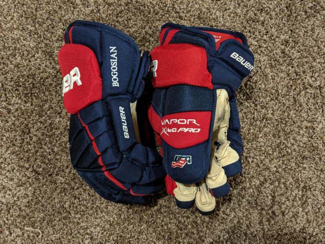 Team USA Bauer x:60 gloves pro stock
