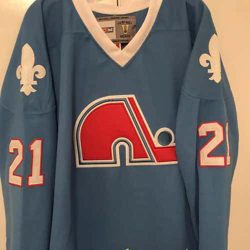 QUEBEC NORDIQUES JERSEY - BEFORE TEAM MOVED To COLORADO, & Became COLORADO AVALANCHE