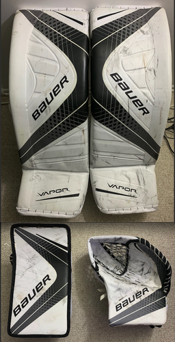 Bauer Vapor 1X Goalie Full Set Regular White Black Senior Size M