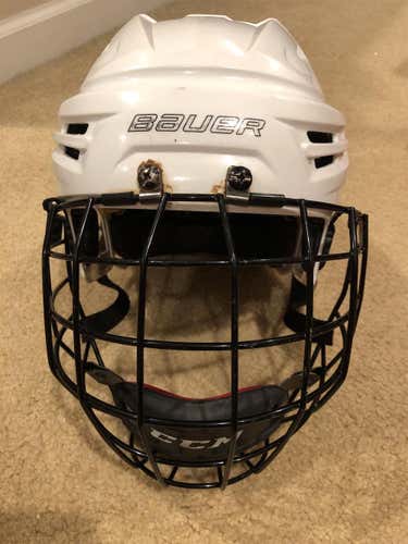 Bauer Reakt Helmet With CCM Cage