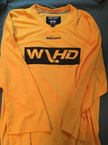 Yellow Bauer Goalie Cut Practice Jersey