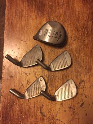 MISCELLANEOUS IRONS 4,6 ,8, P, & #1 DRIVER  HEADS