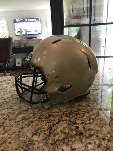 Gold Riddell Speed Helmet. Youth XL