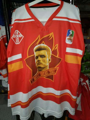Two Custom #13 Adult Large Hockey Jerseys "Drago" & "Rocky"