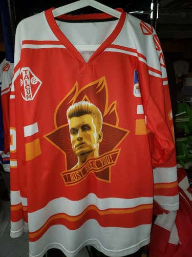 Two Custom #2 Adult Large Hockey Jerseys "Drago" & "Rocky"