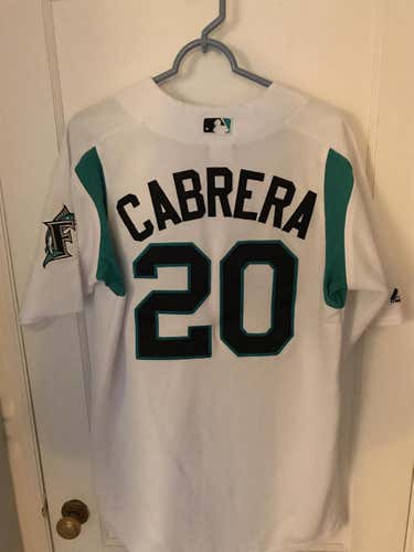 Authentic Florida Marlins Miguel Cabrera BP Jersey (Size Medium)
