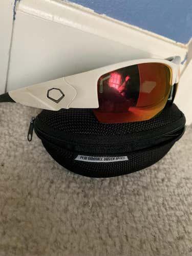 White And Black Evoshield Sunglasses