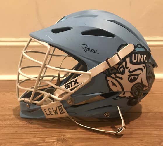 2019 Game Worn UNC STX Rival Helmet Adult