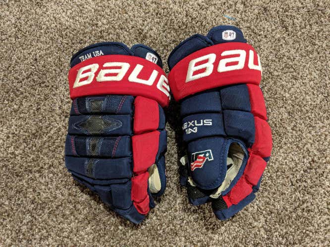 Team USA Bauer Nexus 1N Gloves Senior Pro Stock