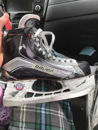 Bauer 1x Skates Used Pro Stock With Step Steel