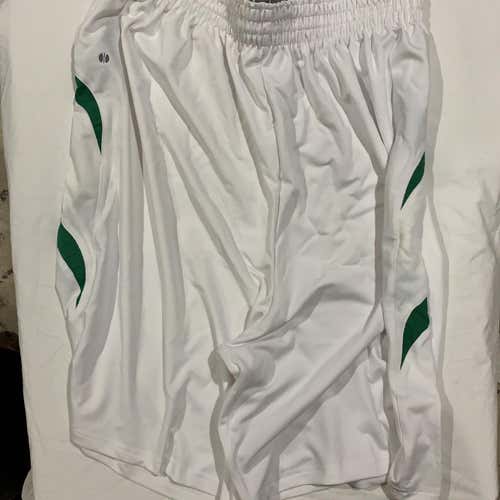 White And Green Lacrosse Shorts