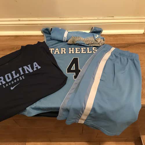 BUNDLE|UNC Team Issued Practice Penny #4, Practice Shorts, Practice Shirt, & Carolina Game Socks
